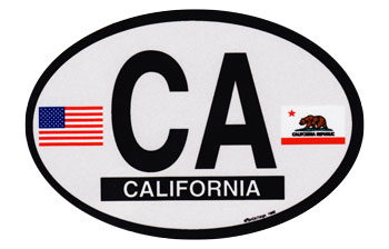 Buy California Oval Decal | Flagline