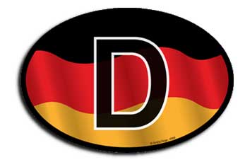 Buy Germany Wavy Oval Decal | Flagline