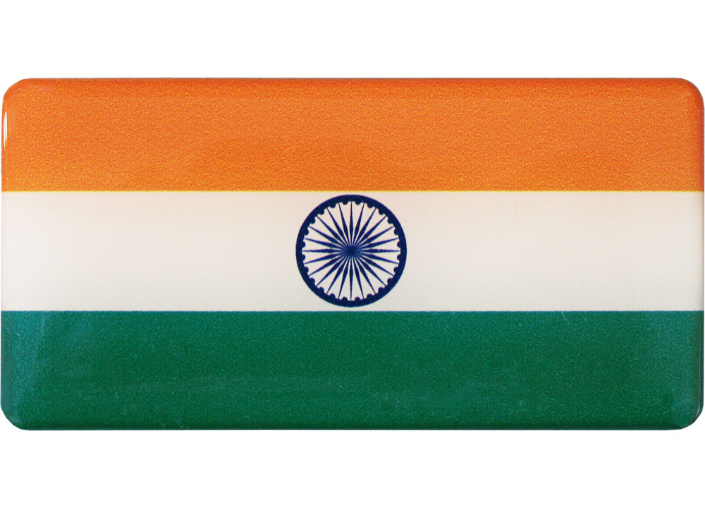Buy India Domed Sticker | Flagline