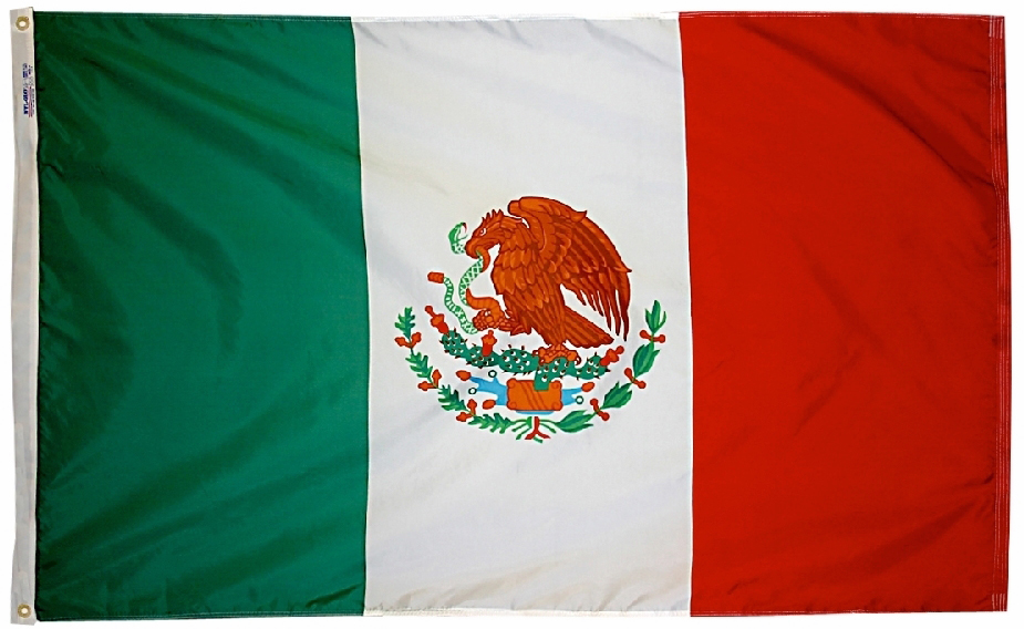 Buy Mexico - 5'X8' Nylon Flag | Flagline
