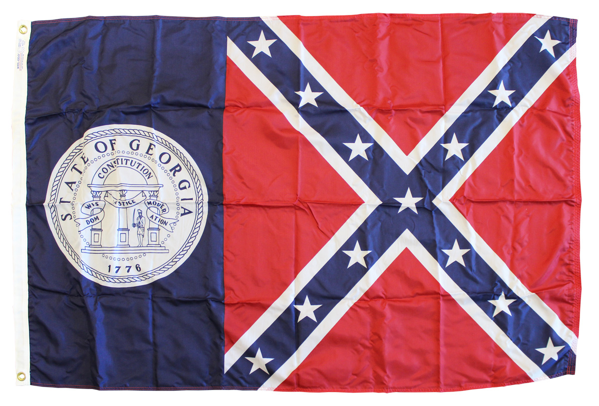 Buy Georgia - 3'X4.5' Nylon Flag (Pre-2001) | Flagline