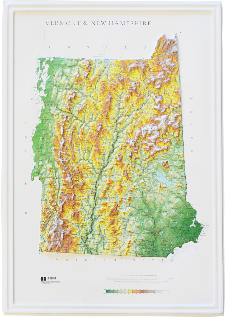 Buy Vermont Relief Map | Flagline