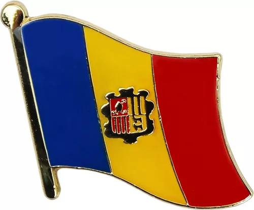 Andorra Flag Lapel Pin