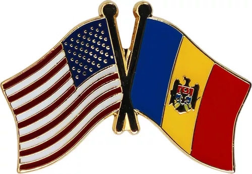 Moldova Flag Friendship Lapel Pin