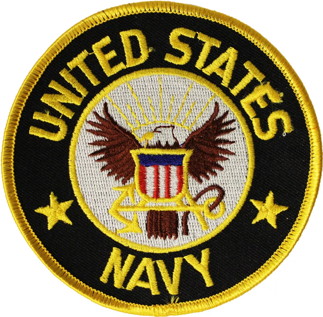 Navy Circular Patch Large