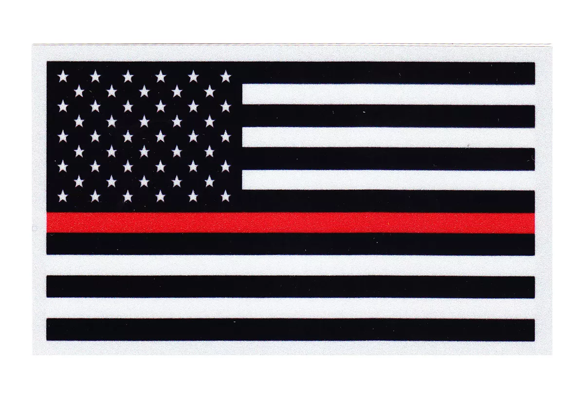 thin red line usa decal