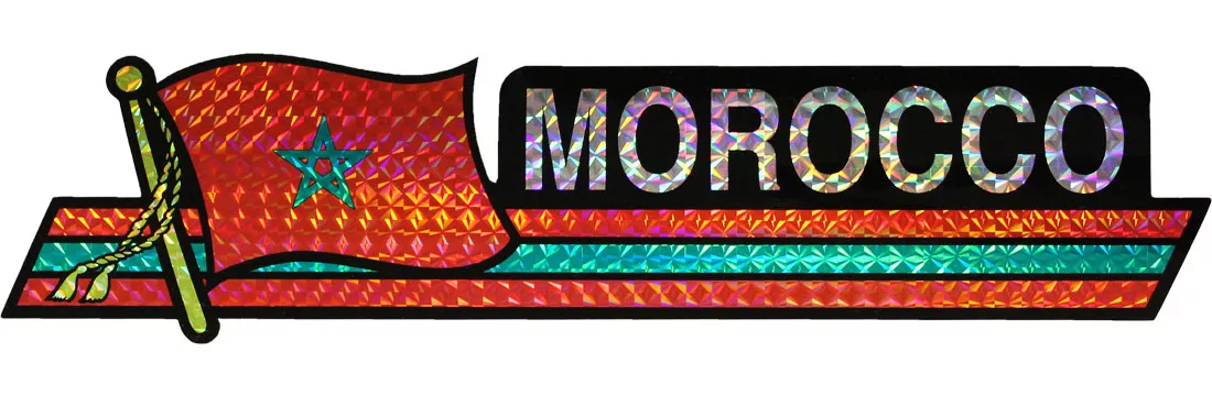 Morocco Flag Bumper Sticker
