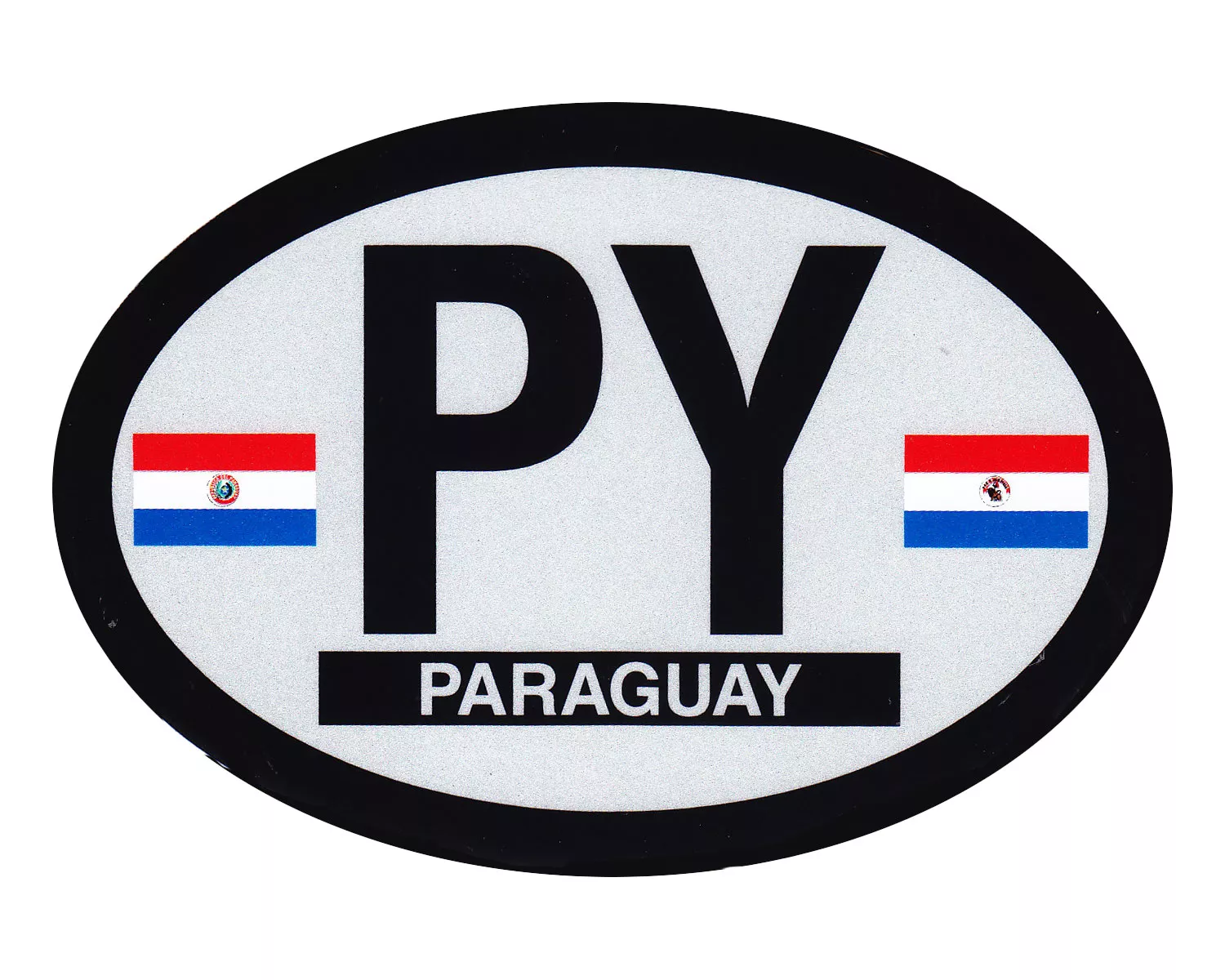paraguay oval decal