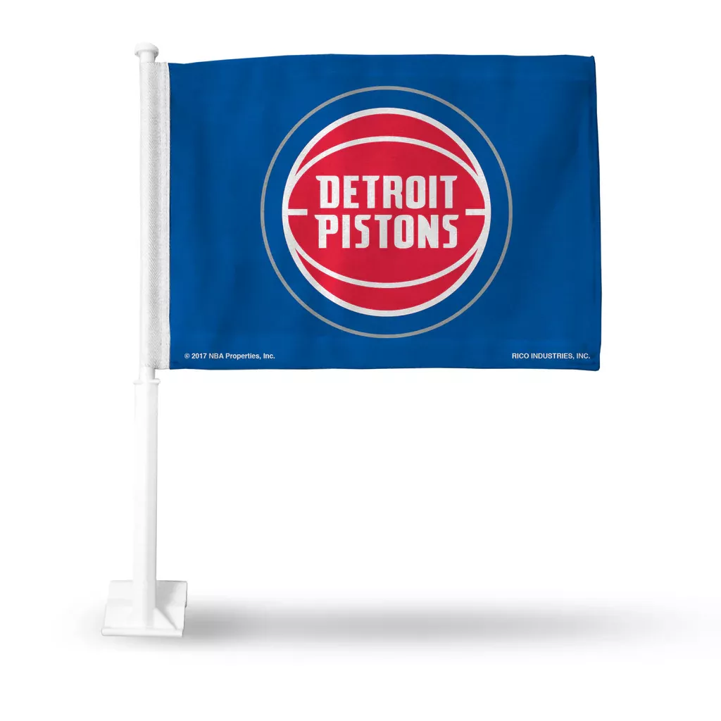 Pistons Car Flag