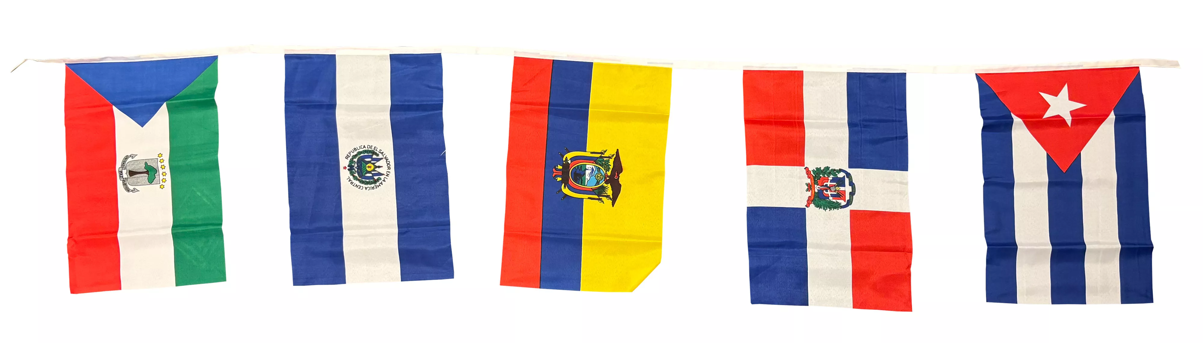 Spanish String Banner Equatorial Guina through Cuba