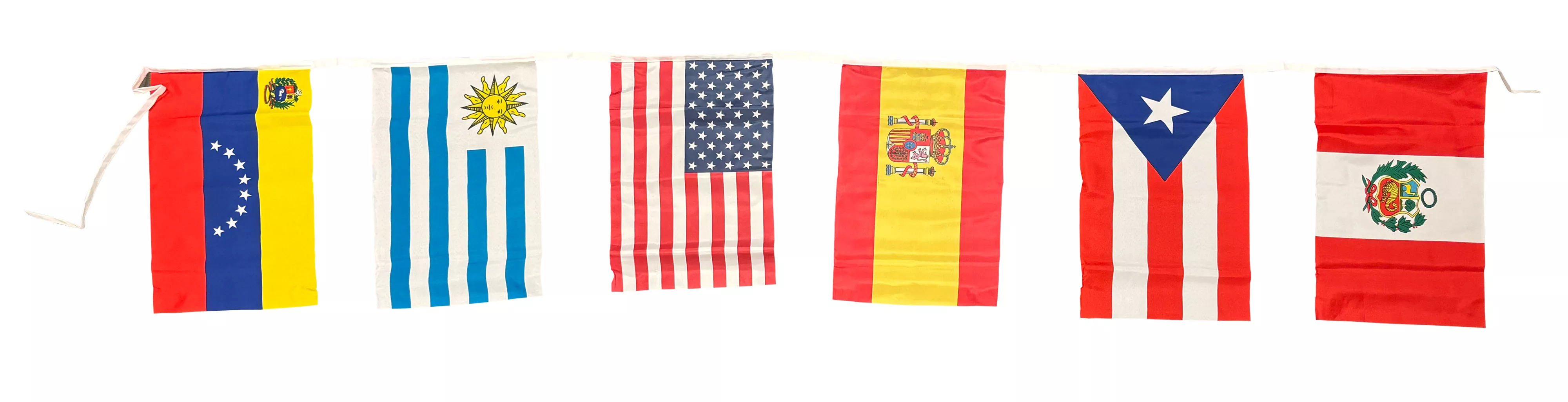 Spanish String Banner Venezuela through Peru