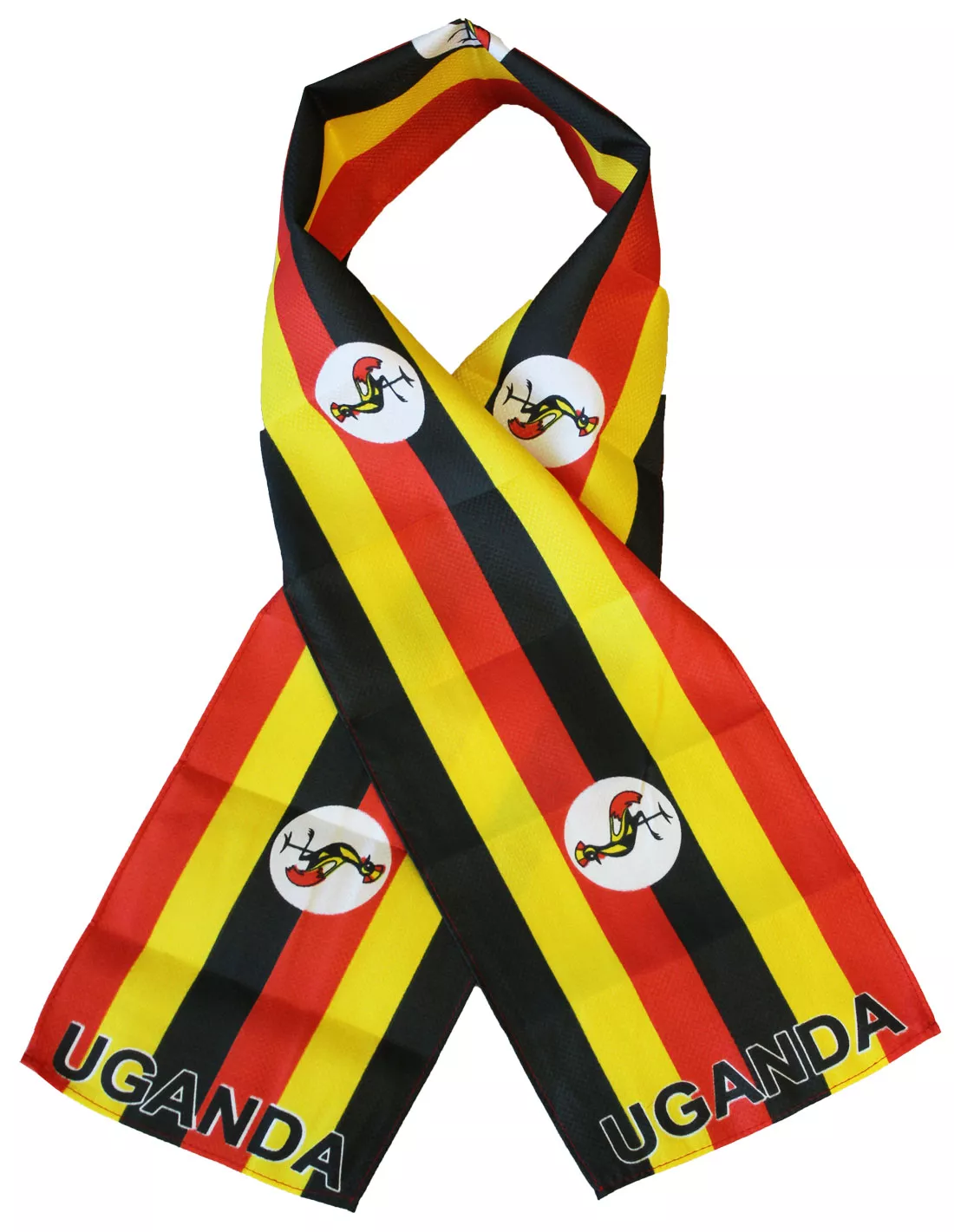 Uganda Flag Lightweight Scarf