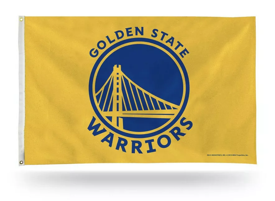Golden State Warriors yellow 3x5 Flag