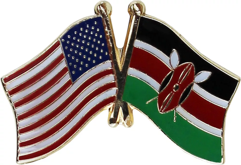 Kenya Flag Friendship Lapel Pin