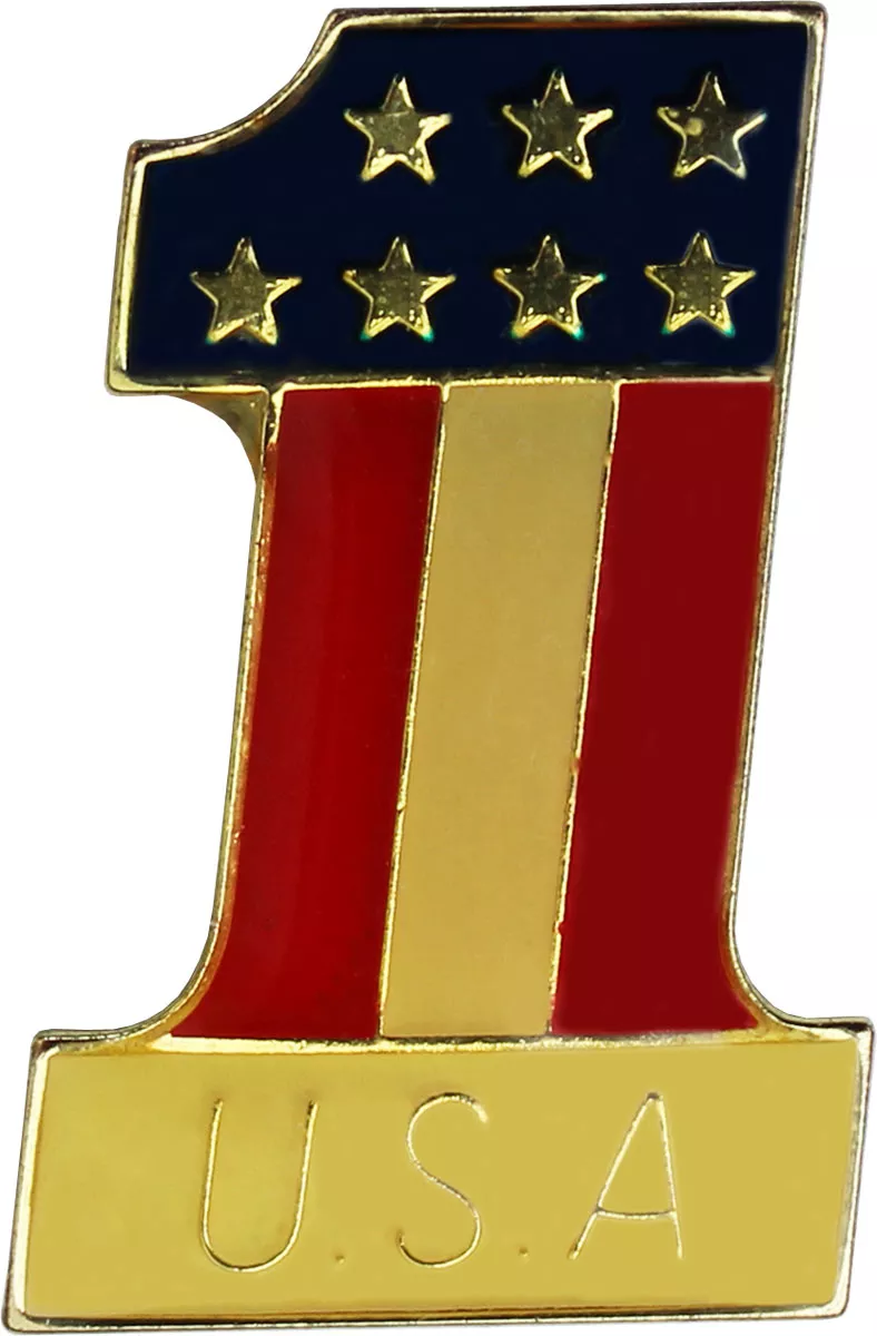 USA Number One Lapel Pin