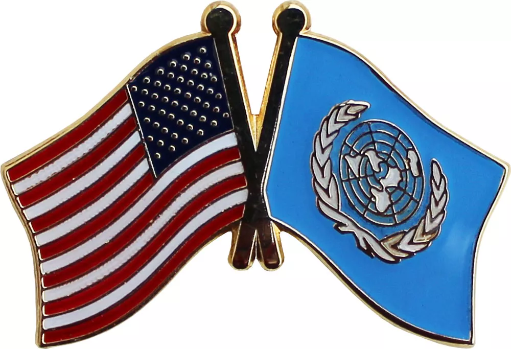 United Nations Flag Friendship Lapel Pin