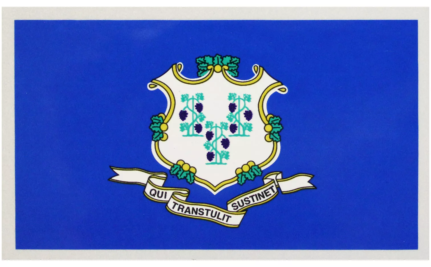 Connecticut Flag Auto Decal