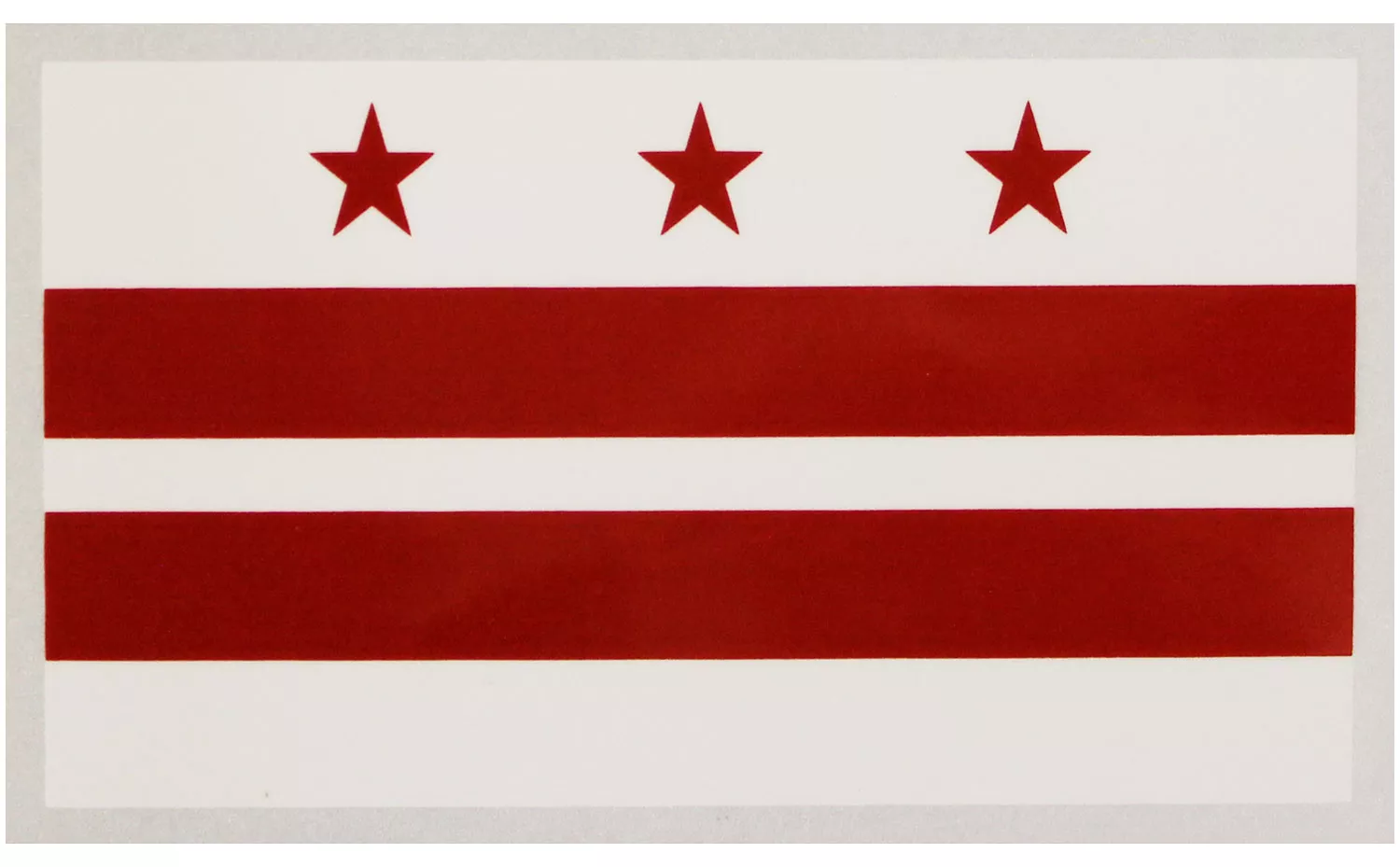 District of Columbia Flag Auto Decal