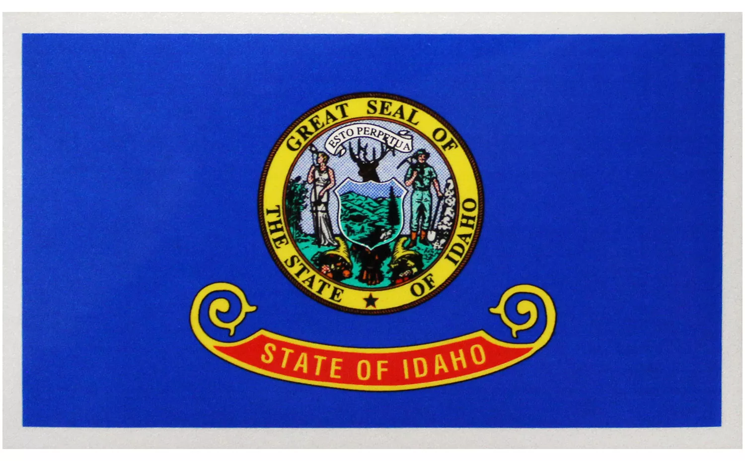 Idaho Flag Auto Decal