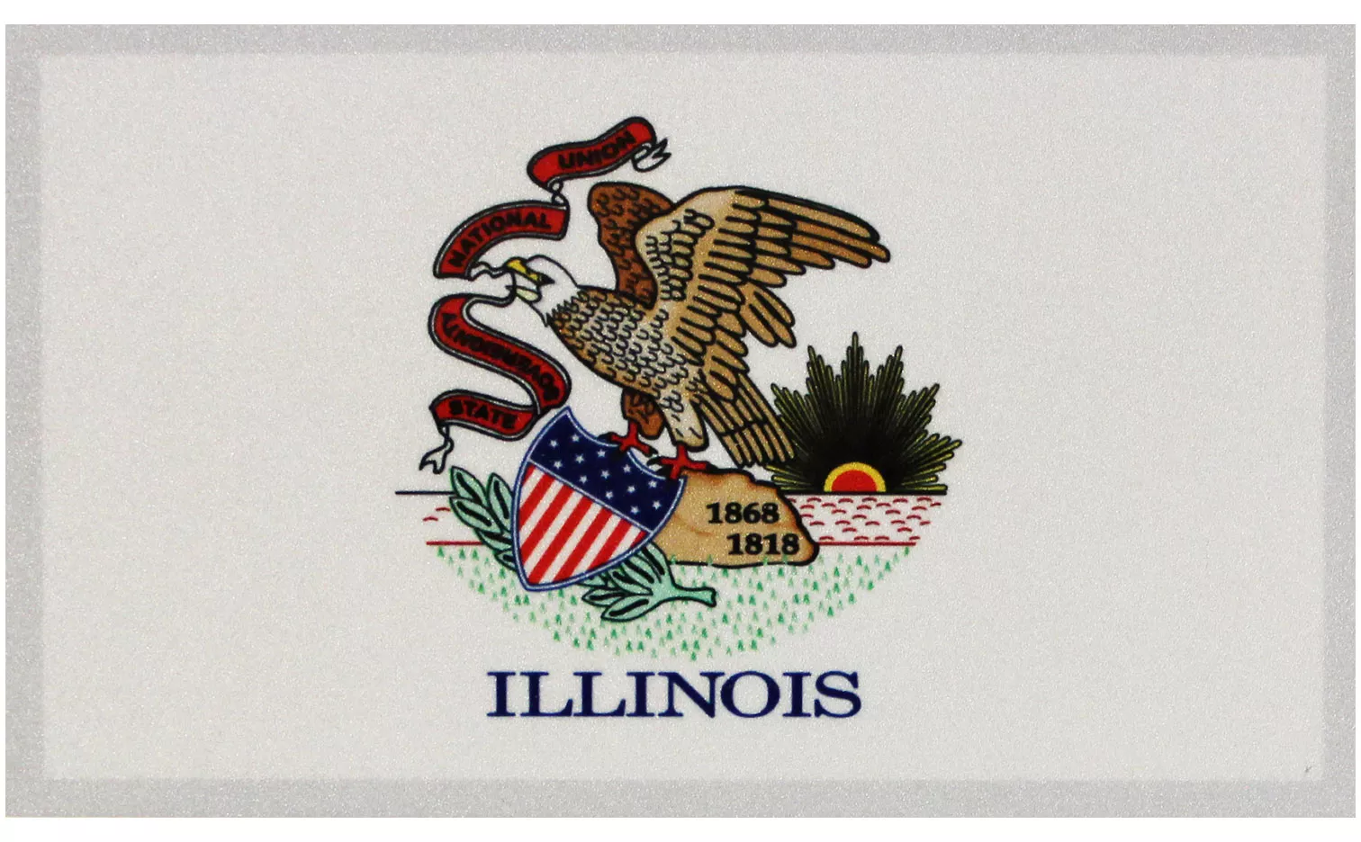 Illinois Flag Auto Decal