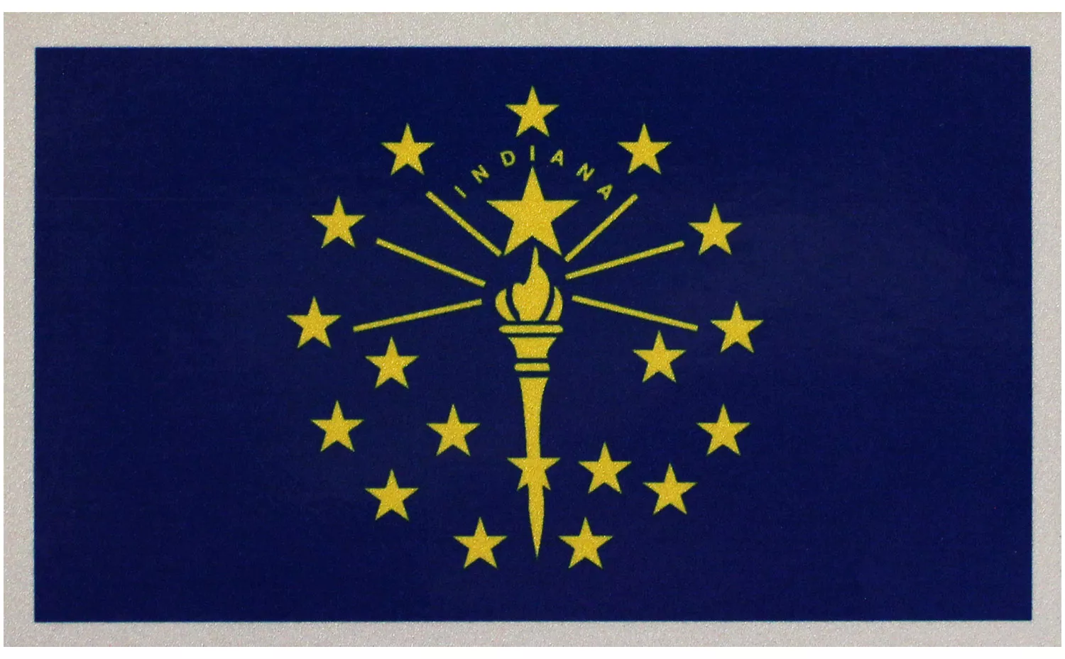 Indiana Flag Auto Decal