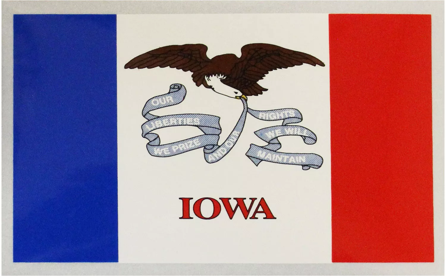 Iowa Flag Auto Decal