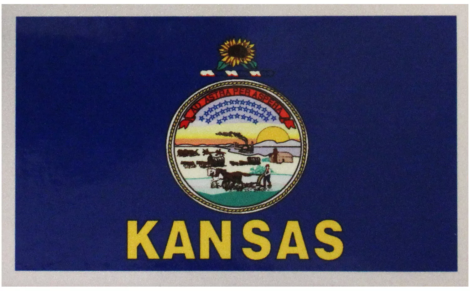 Kansas Flag Auto Decal