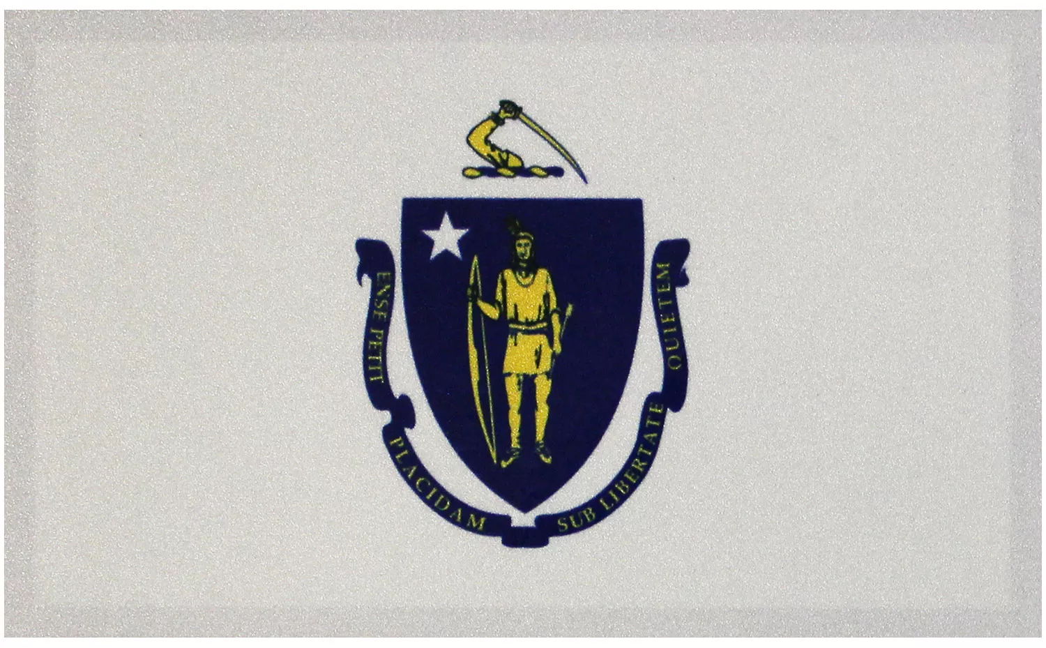 Massachusetts Flag Auto Decal