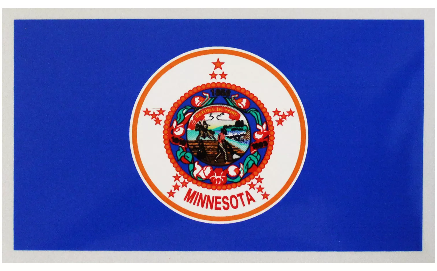 Minnesota Historic Flag Auto Decal