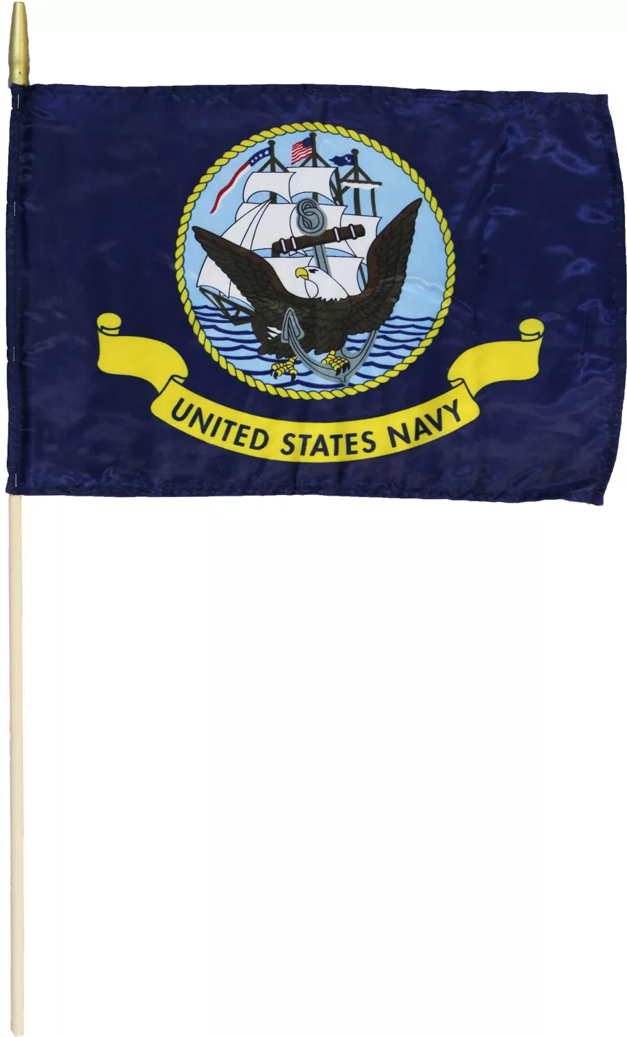 Navy Stick Flag