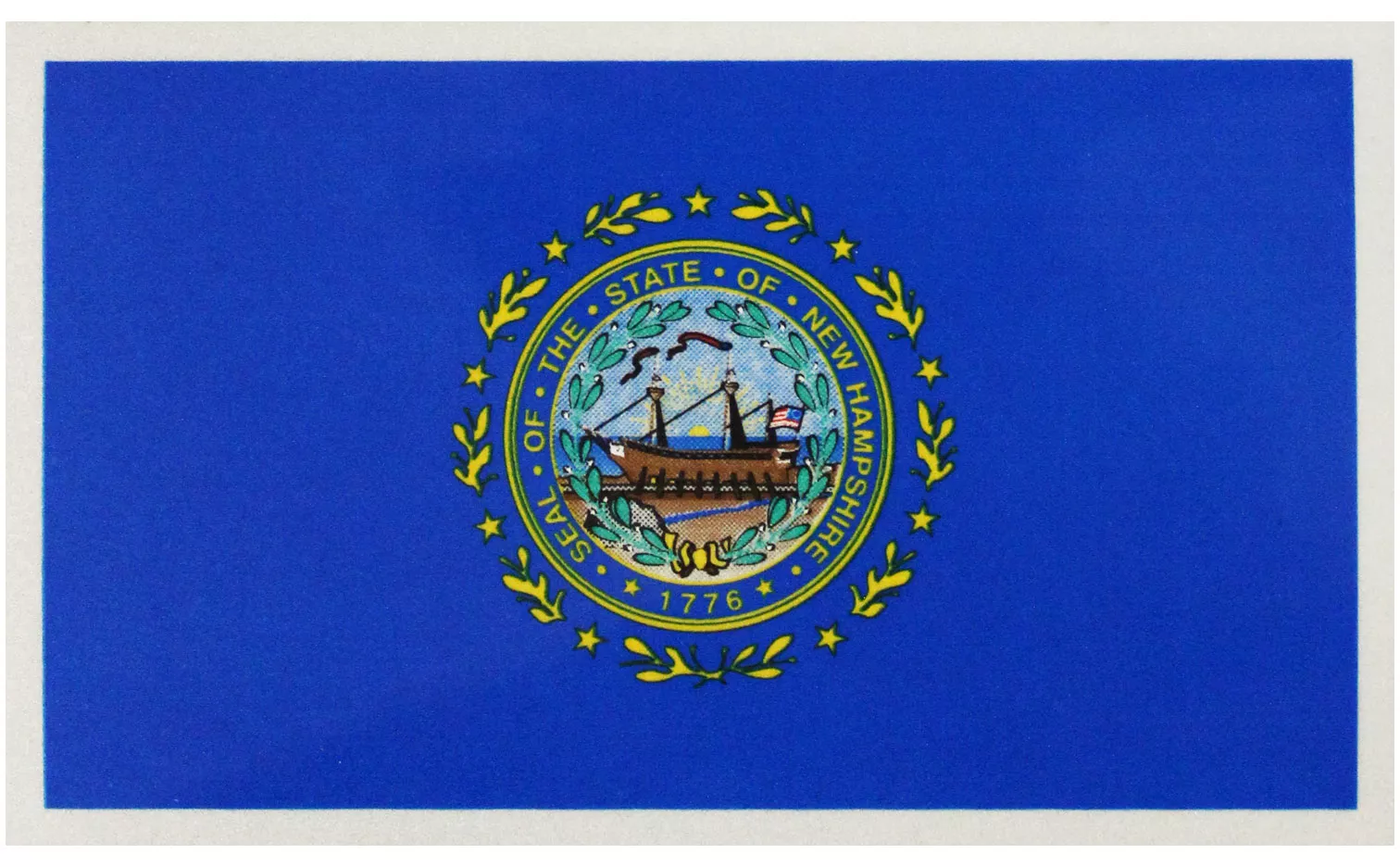 New Hampshire Flag Auto Decal