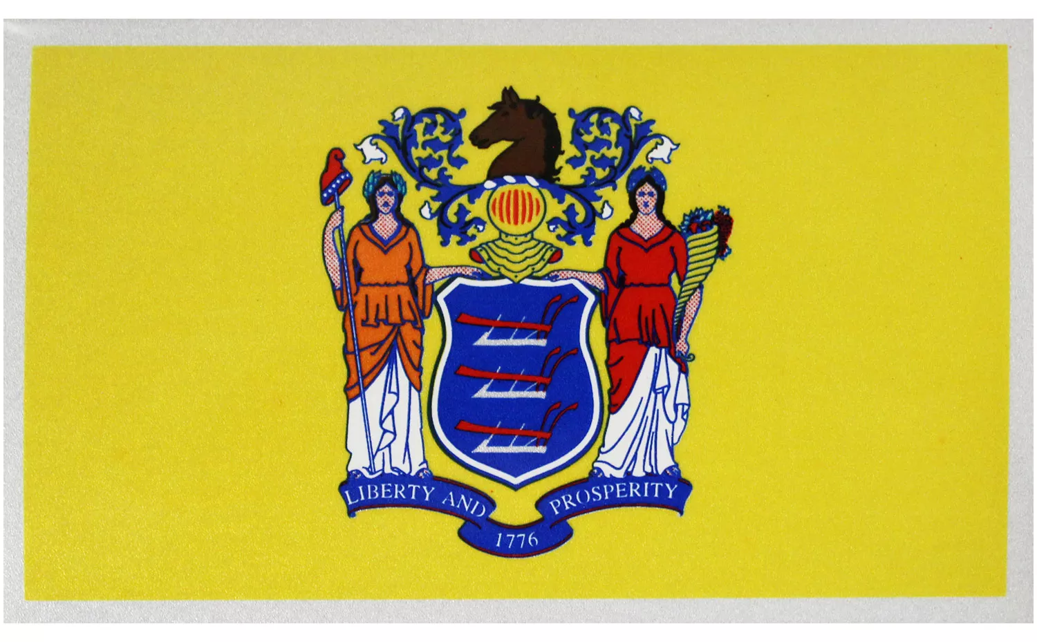New Jersey Flag Auto Decal