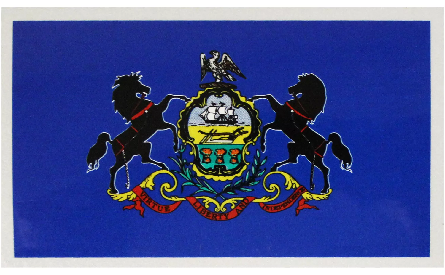 Pennsylvania Flag Auto Decal