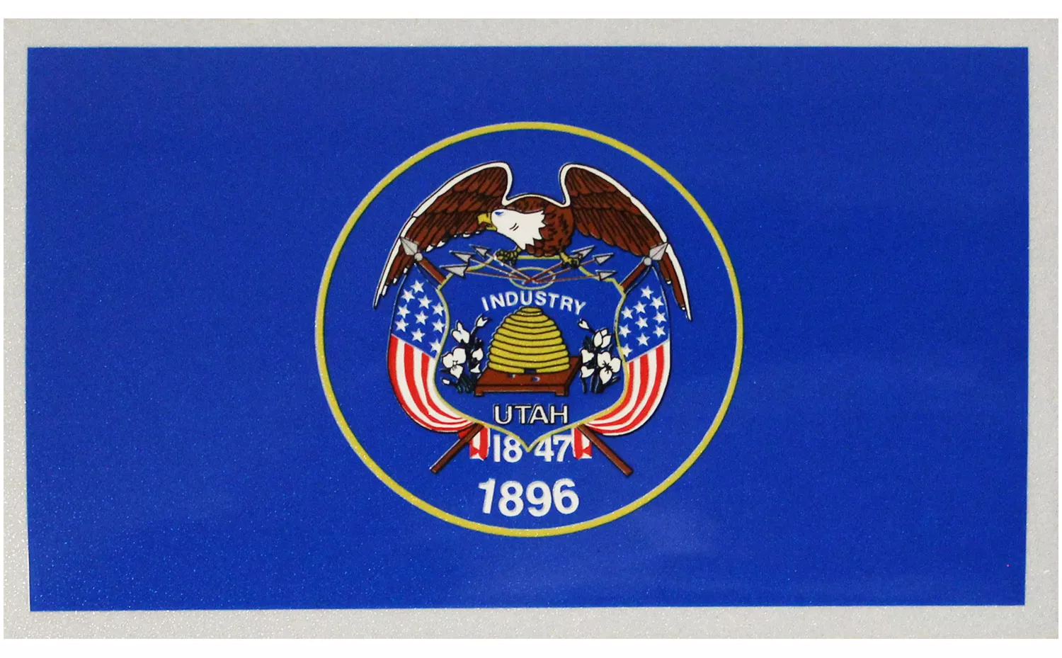 Utah Blue Flag Auto Decal