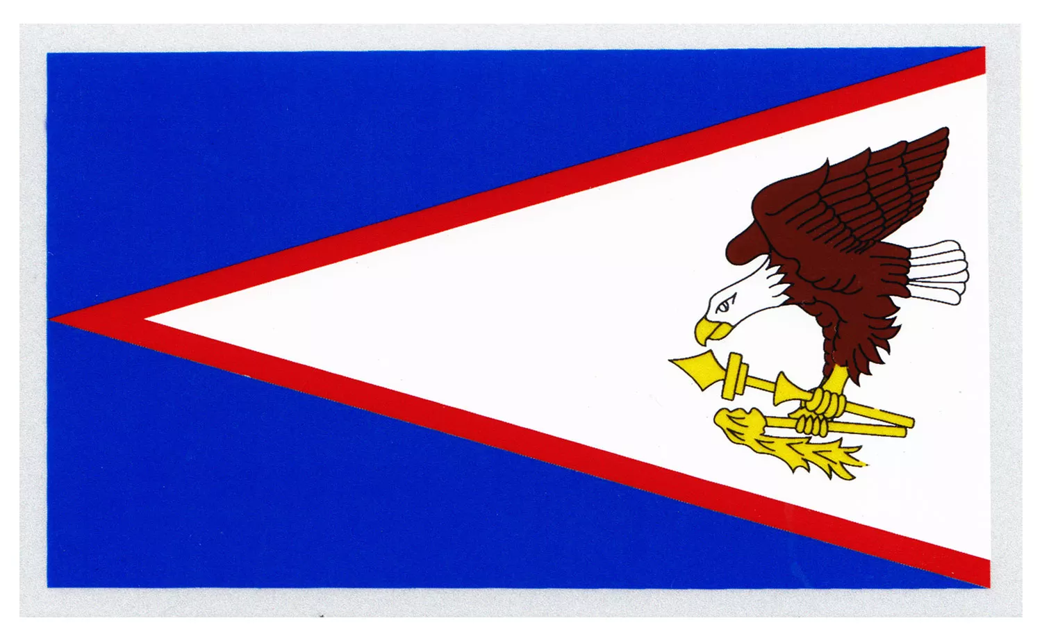 American Samoa Flag Auto Decal