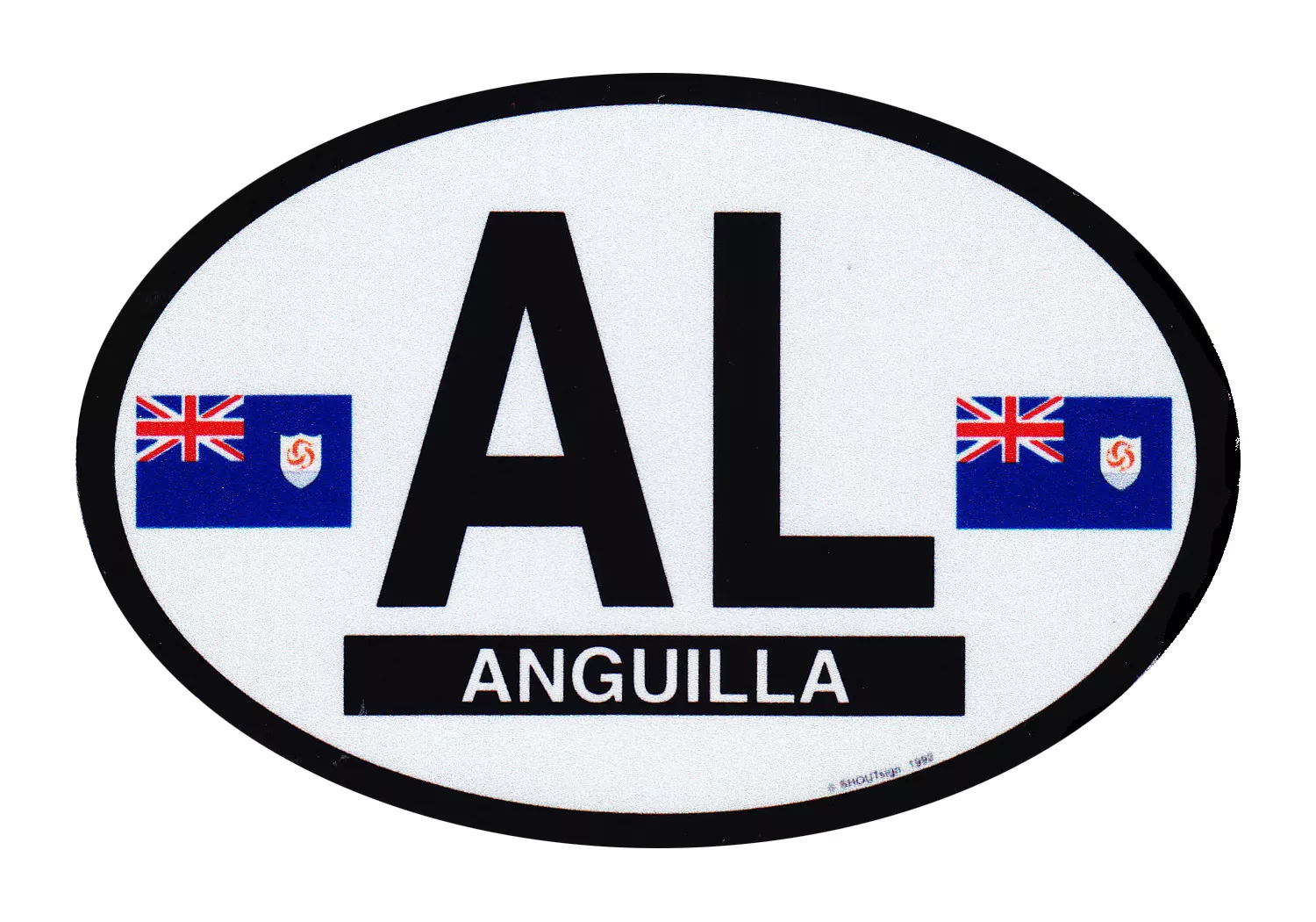 Anguilla Oval Decal