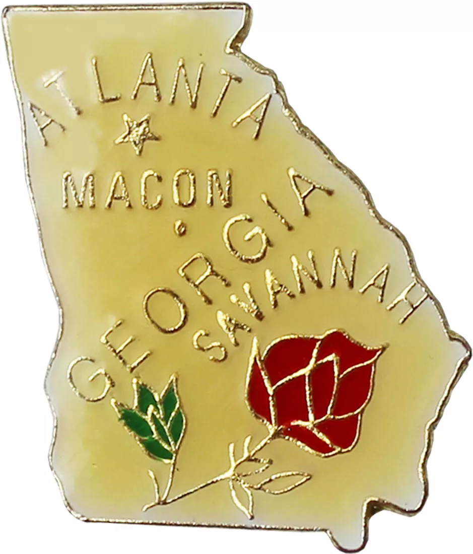 Georgia State Map Lapel Pin