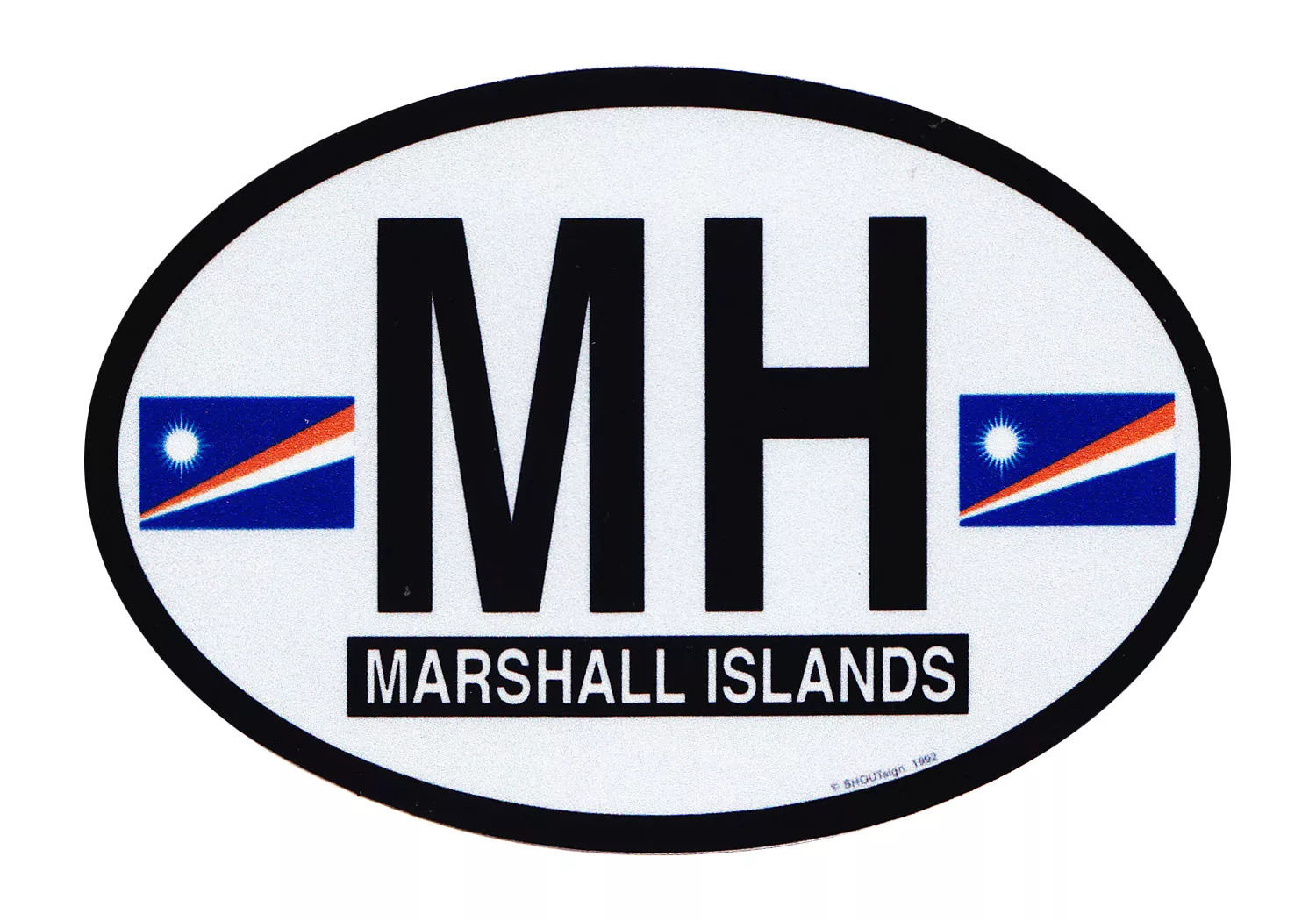 Marshall Islands Oval Decal