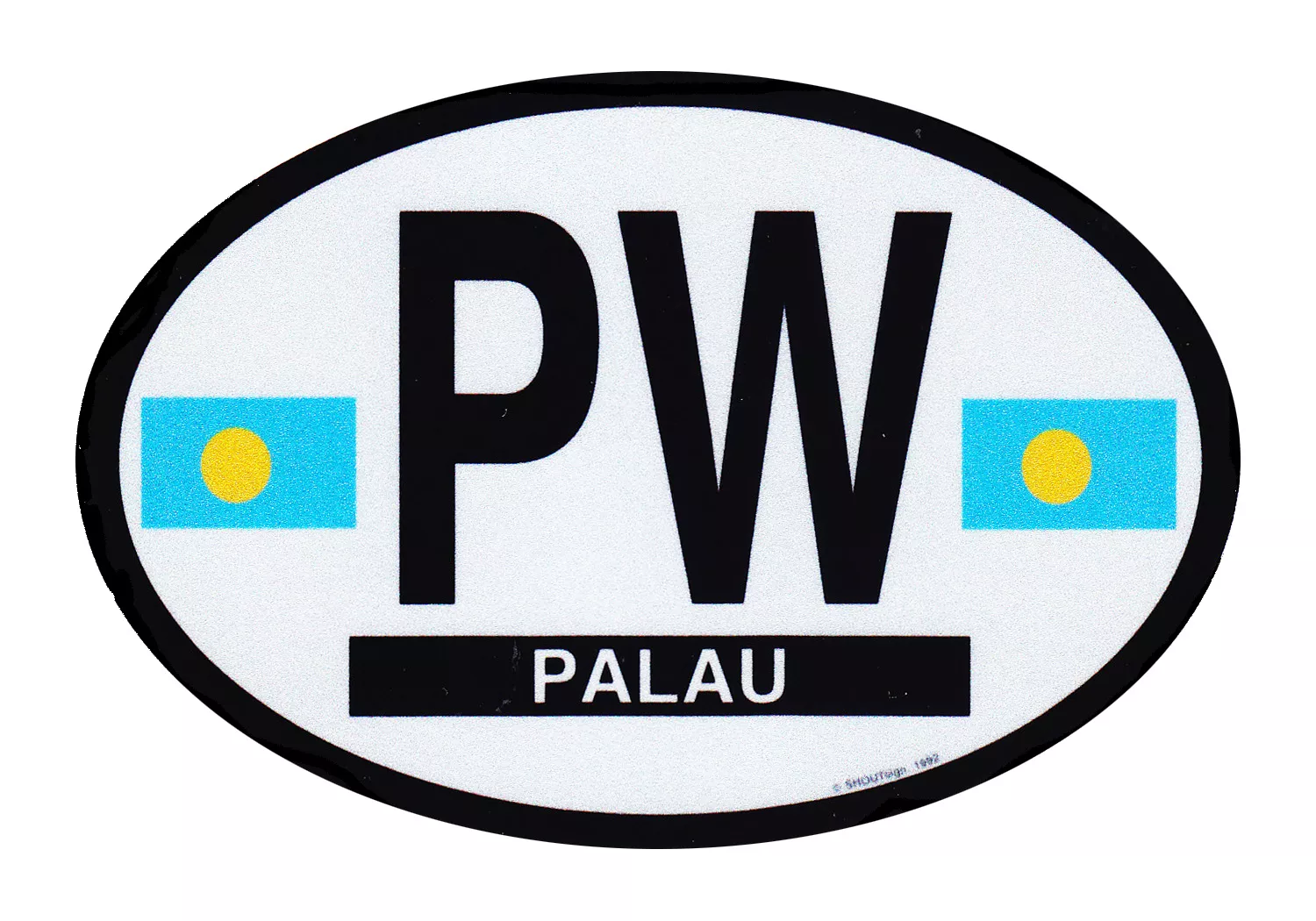 Palau Oval Decal