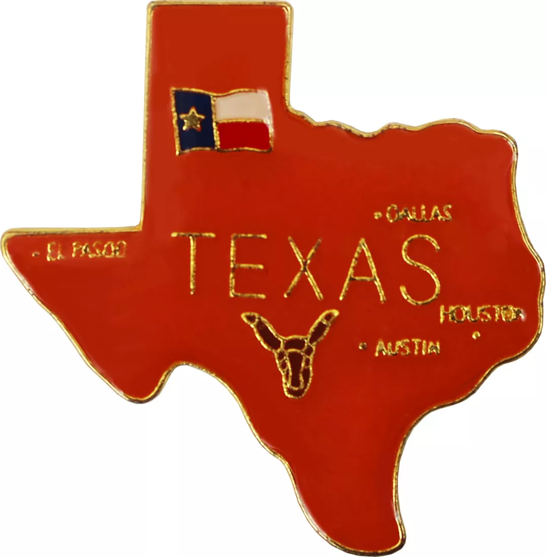 Texas State Map Lapel Pin