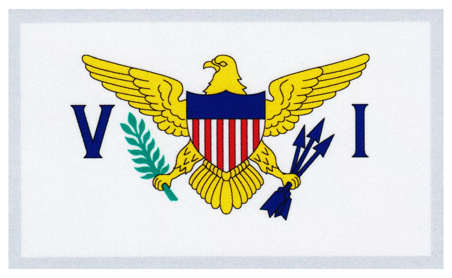 US Virgin Islands Flag Auto Decal