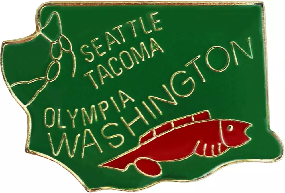 Washington State Map Lapel Pin