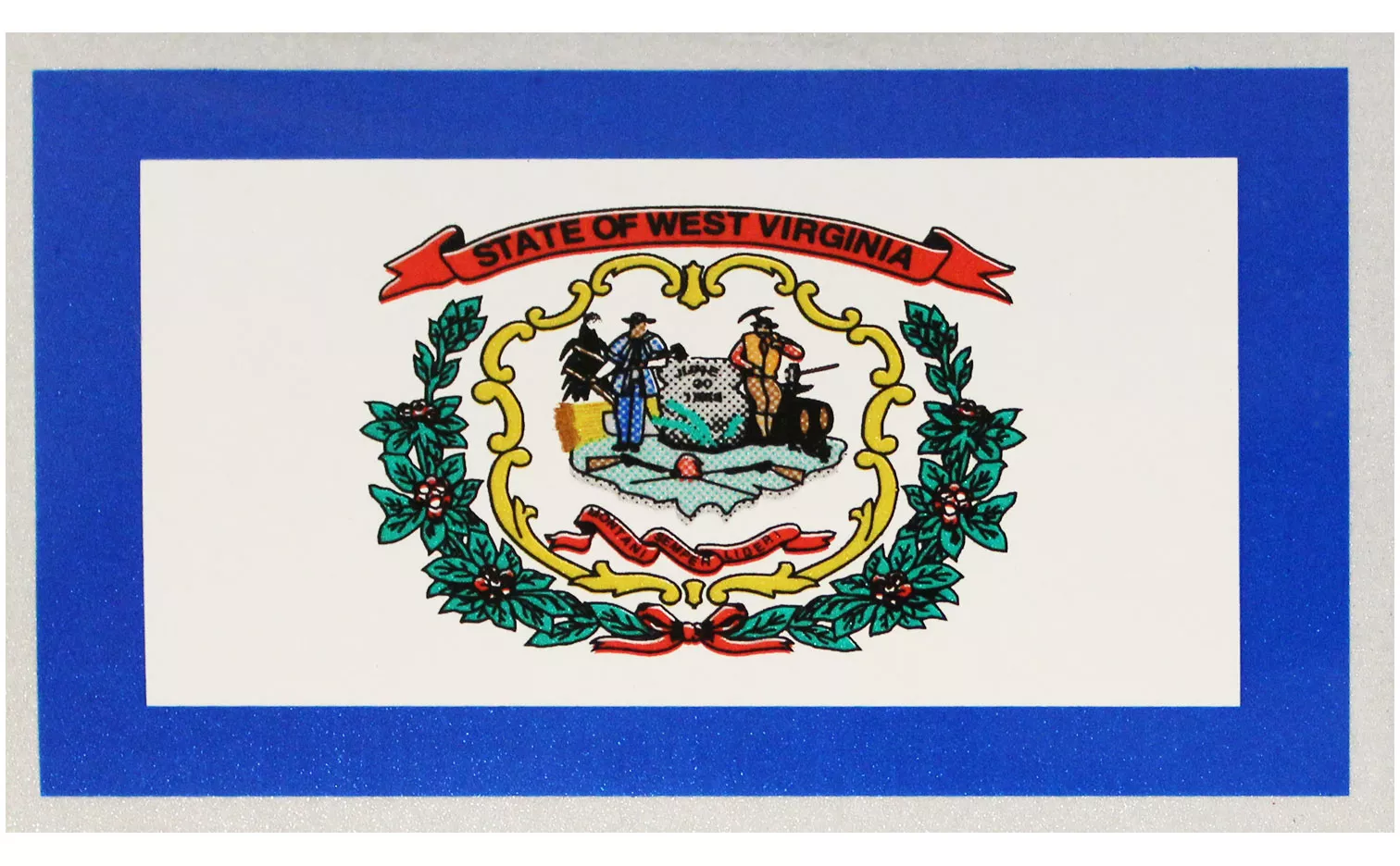 West Virginia Flag Auto Decal