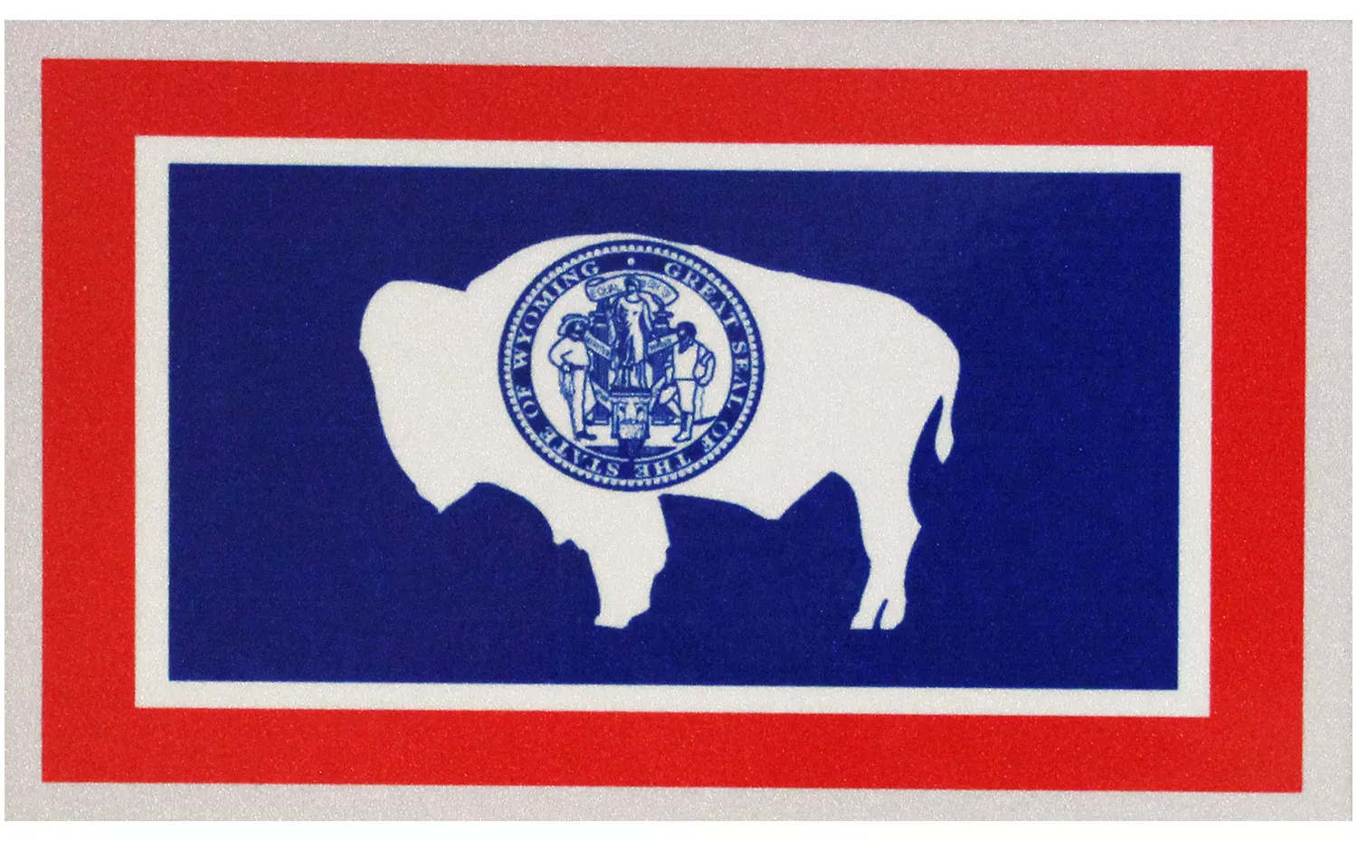 Wyoming Flag Auto Decal