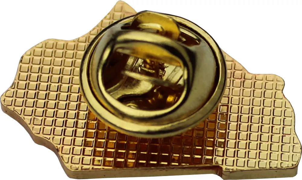 State Map Lapel Pin Back