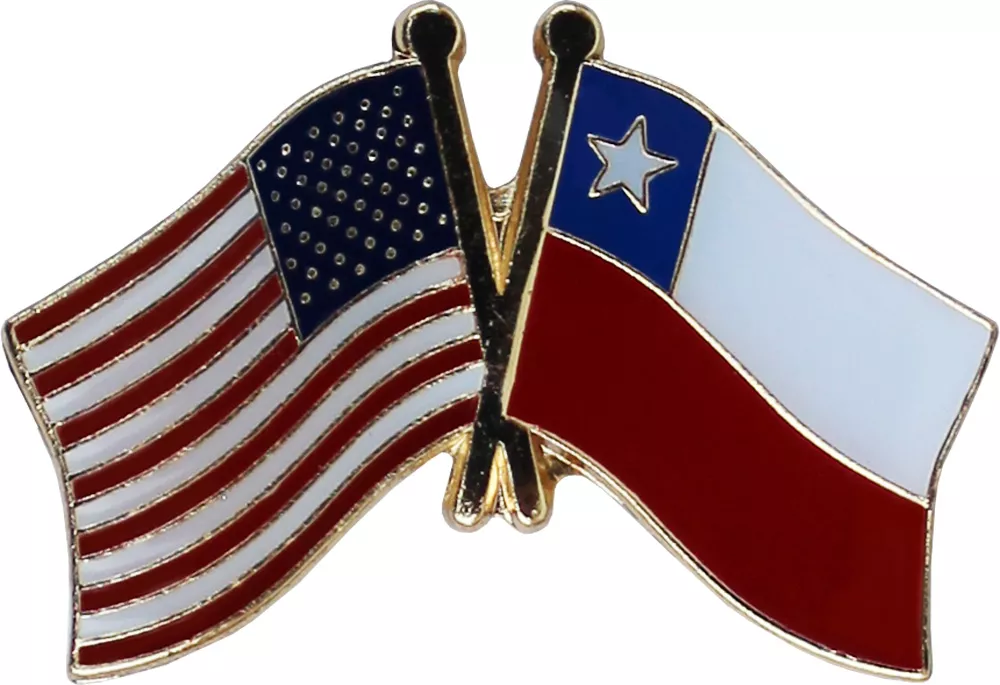 Chile Flag Friendship Lapel Pin