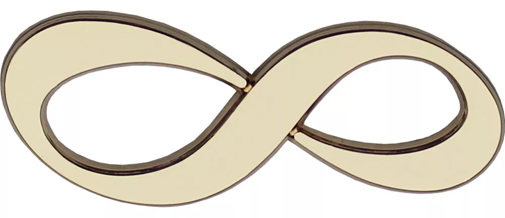 Infinity Symbol Lapel Pin Front