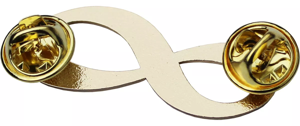 Infinity Symbol Lapel Pin Back