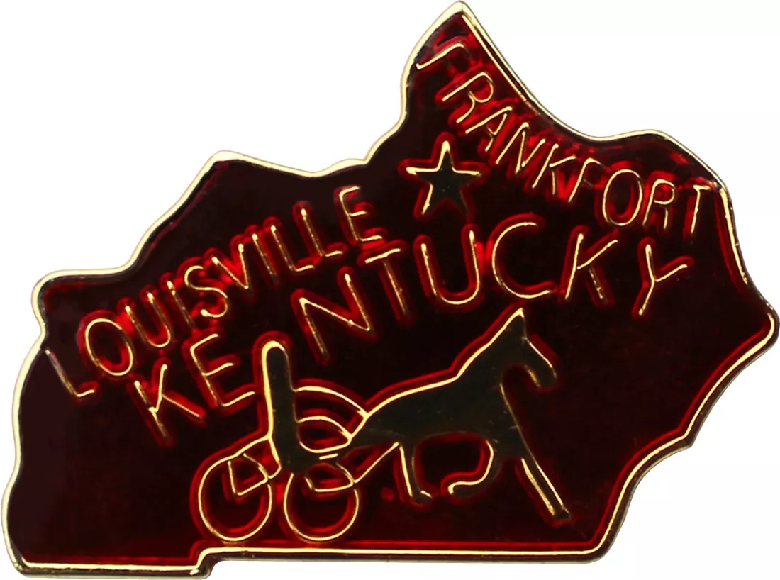 Kentucky State Map Lapel Pin