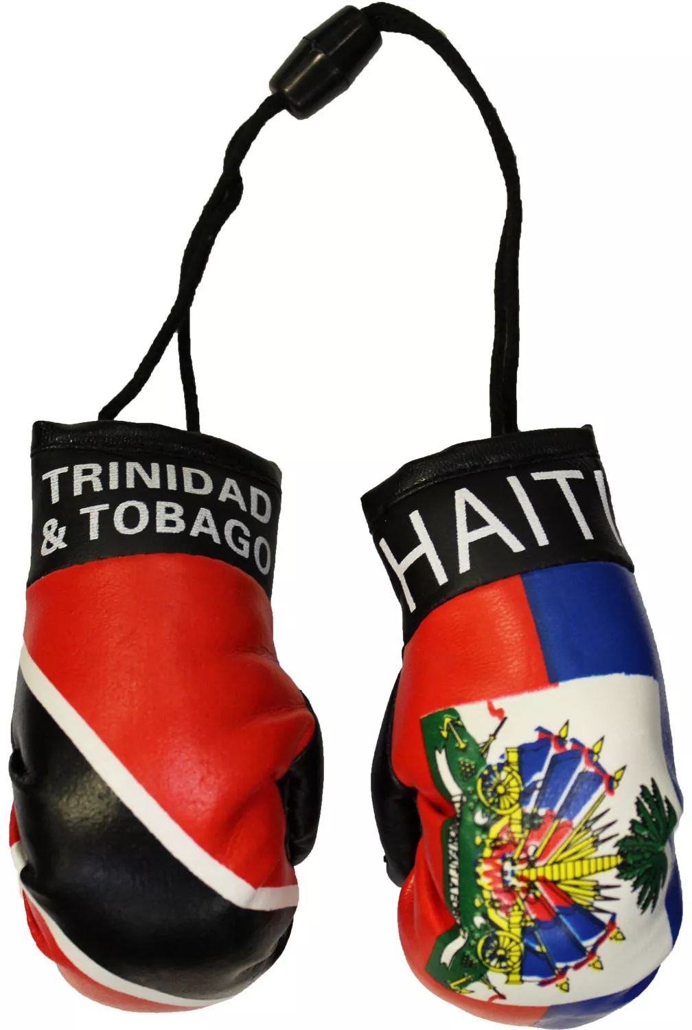 Trinidad and Tobago and Haiti Flag Mini Boxing Gloves
